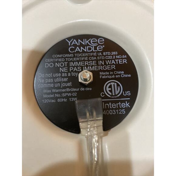 RETIRED Dove weave centerpiece Easy with meltcup Yankee Candle - Picture 6 of 6